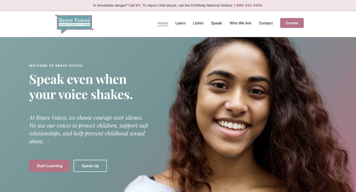 Brave Voices website