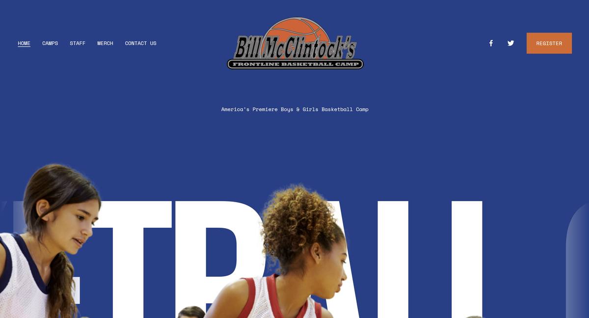 Frontline Basketball Camp website
